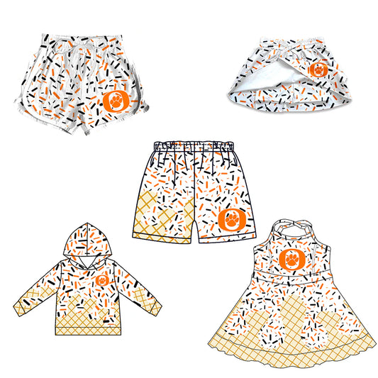 ( Moq 5 each style ) Baby Boy Girl O Team Sibling Drips Dress Shirt Shorts Pants 7.4