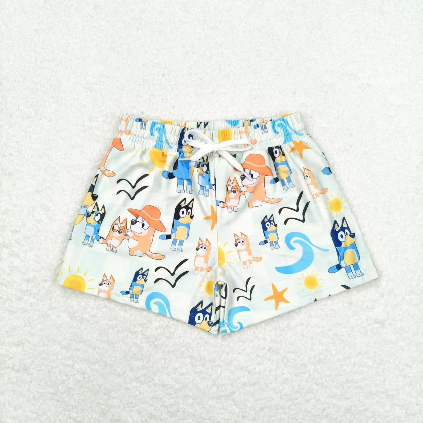 Baby Boy Dogs One Piece Swim Trunks Swimwear