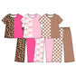 (Moq 5 ) Preorder Baby Girls Kids Short Sleeves Shirts Pants Sets Clothes RTS
