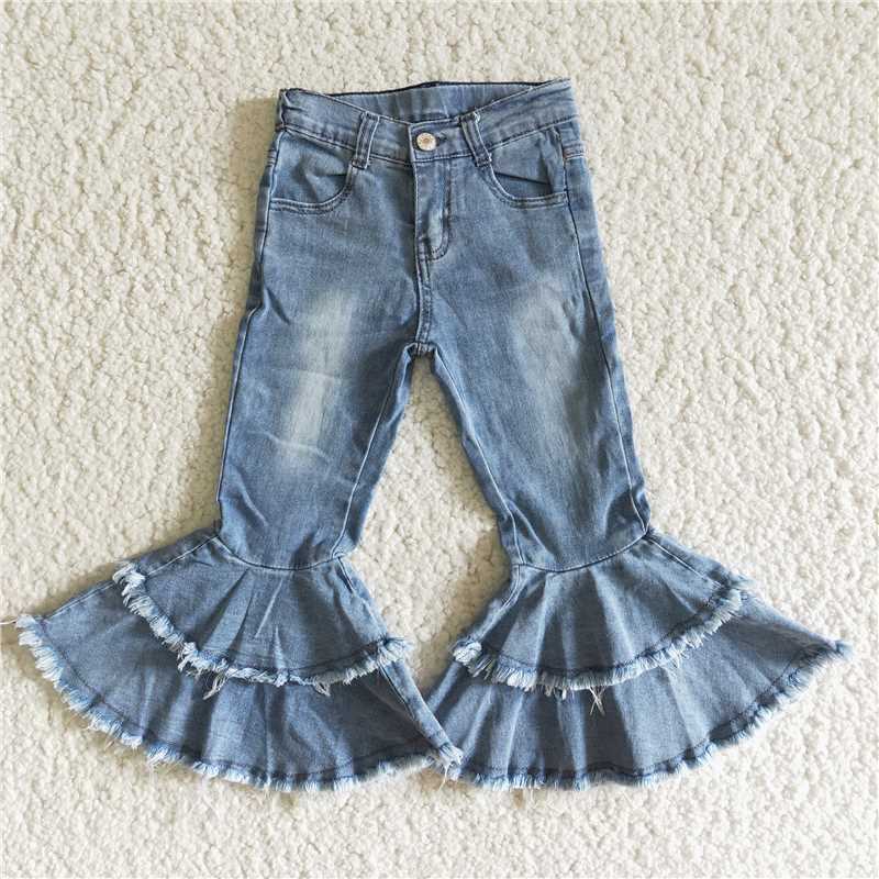 C5-15 Baby Girl Denim Jeans Bell Pants