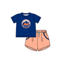 ( Moq 5 Each Style ) Baby Boys Girls Kids Team Sibling Blue Stripes Rompers Sets