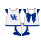 ( Moq 5 Each Style ) Baby Boys Girls Toddler Plaid Sibling Shorts Sets Team Blue Clothing