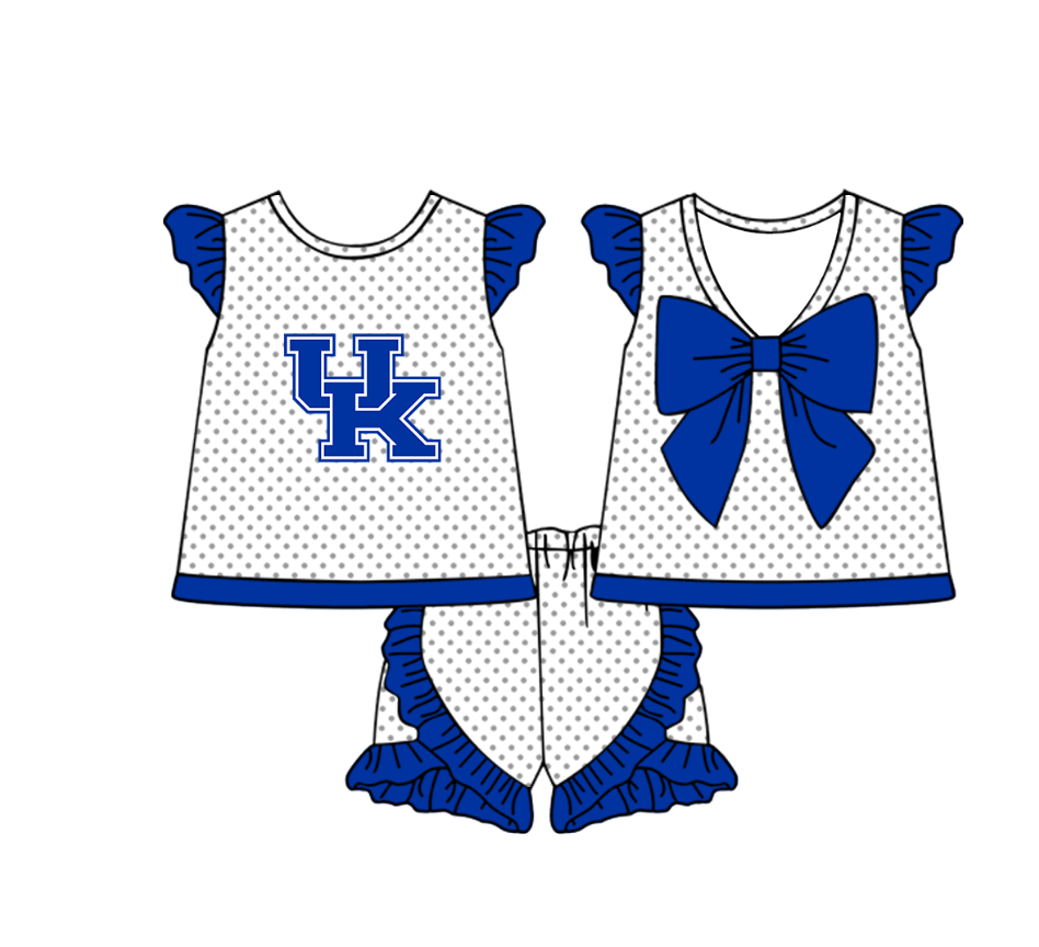 ( Moq 5 Each Style ) Baby Boys Girls Toddler Plaid Sibling Shorts Sets Team Blue Clothing
