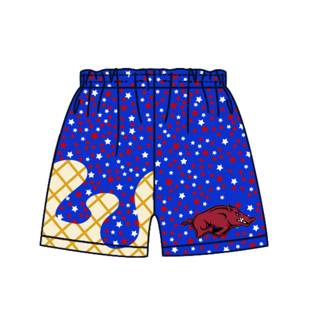 ( Moq 5 each style ) Baby Boy Girl Team Pig Blue Sibling Dress Shorts Skirt 5.8