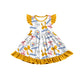 ( Moq 5 each style ) Baby Girl Toddler Stars Team Bows Sibling Romper Dress Set 7.12