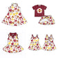 ( Moq 5 each style ) Baby Girl Team Bows Sibling Dress Set 5.22