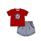 ( Moq 5 Each Style ) Baby Boys Girls Kids Team Sibling Red Stripes Rompers Sets