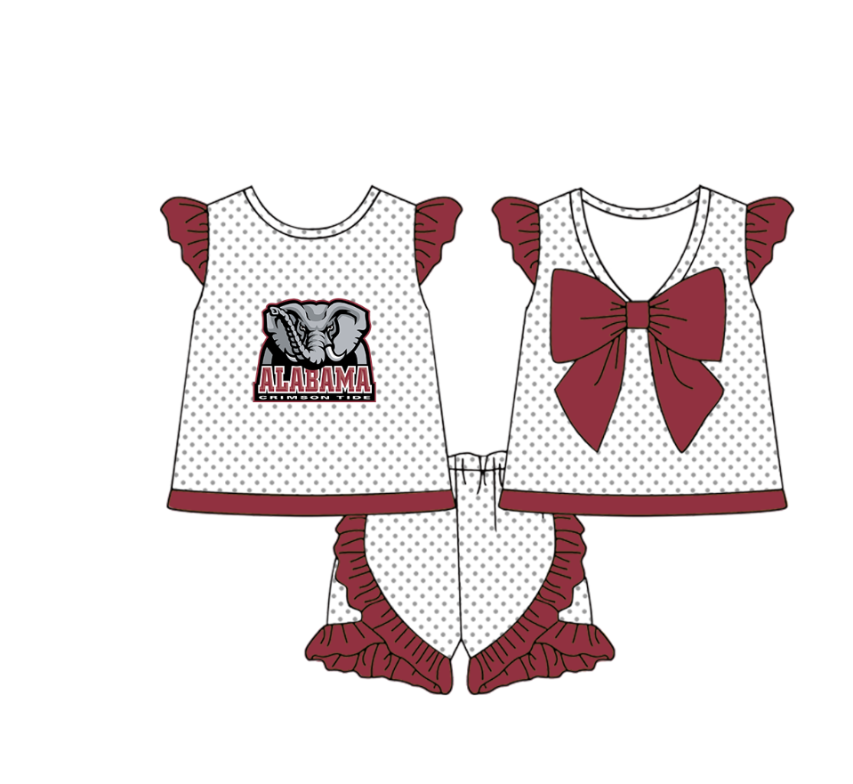 ( Moq 5 Each Style ) Baby Boys Girls Toddler Elephant Plaid Sibling Shorts Sets Team Clothing