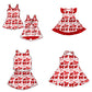 ( Moq 5 each style ) Baby Girl Toddler W Team Bows Sibling Dress Set 6.27
