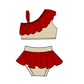 ( Moq 5 Each Style ) Baby Boys Girls Kids Team Sibling Jumpsuits Sets Swimsuits Red Clothes
