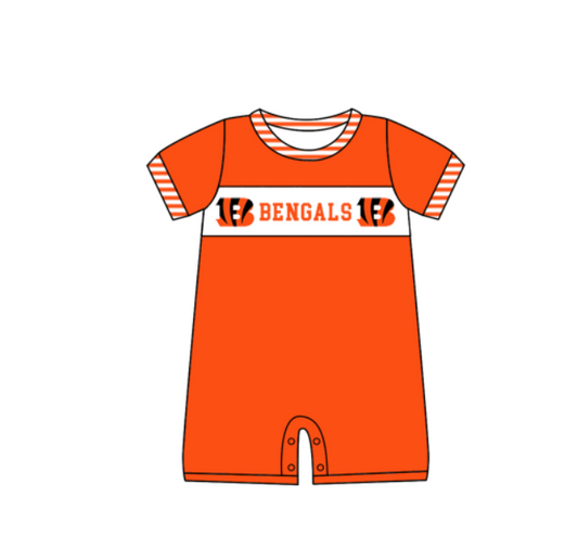 ( Moq 5 ) Baby Boys Infant Short Sleeves Team Summer Romper