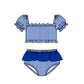 ( Moq 5 Each Style ) Baby Boys Girls Kids Team Sibling Blue Jumpsuits Sets Swimsuits