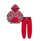 ( Moq 5 each style ) Baby Boy Girl Team Sibling Shirt Long Sleeves Red Set 8.8
