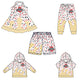 ( Moq 5 each style ) Baby Boy Girl Team M Sibling Dress Shirt Shorts Pants 5.30