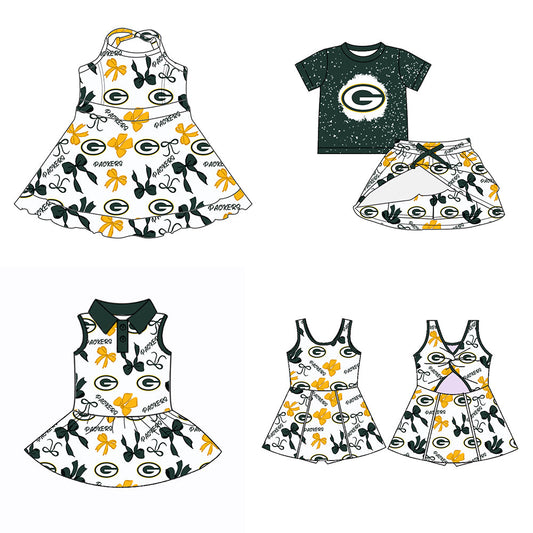 ( Moq 5 each style ) Baby Girl Team G Bows Sibling Dress Set 5.26
