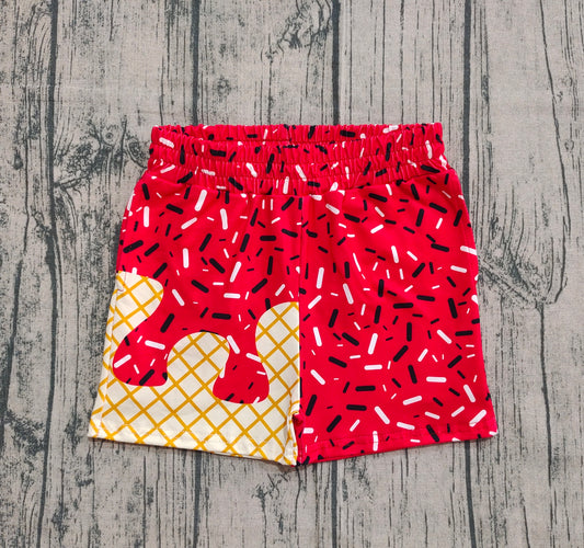 ( No moq ) Preorder Baby Boy Girl Drips Team Red Shorts Bottom