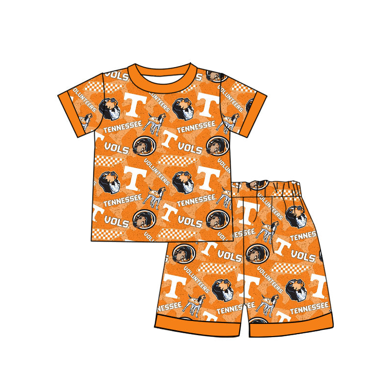 Baby Boy Dogs Team Top Shorts Pajamas Clothes Set