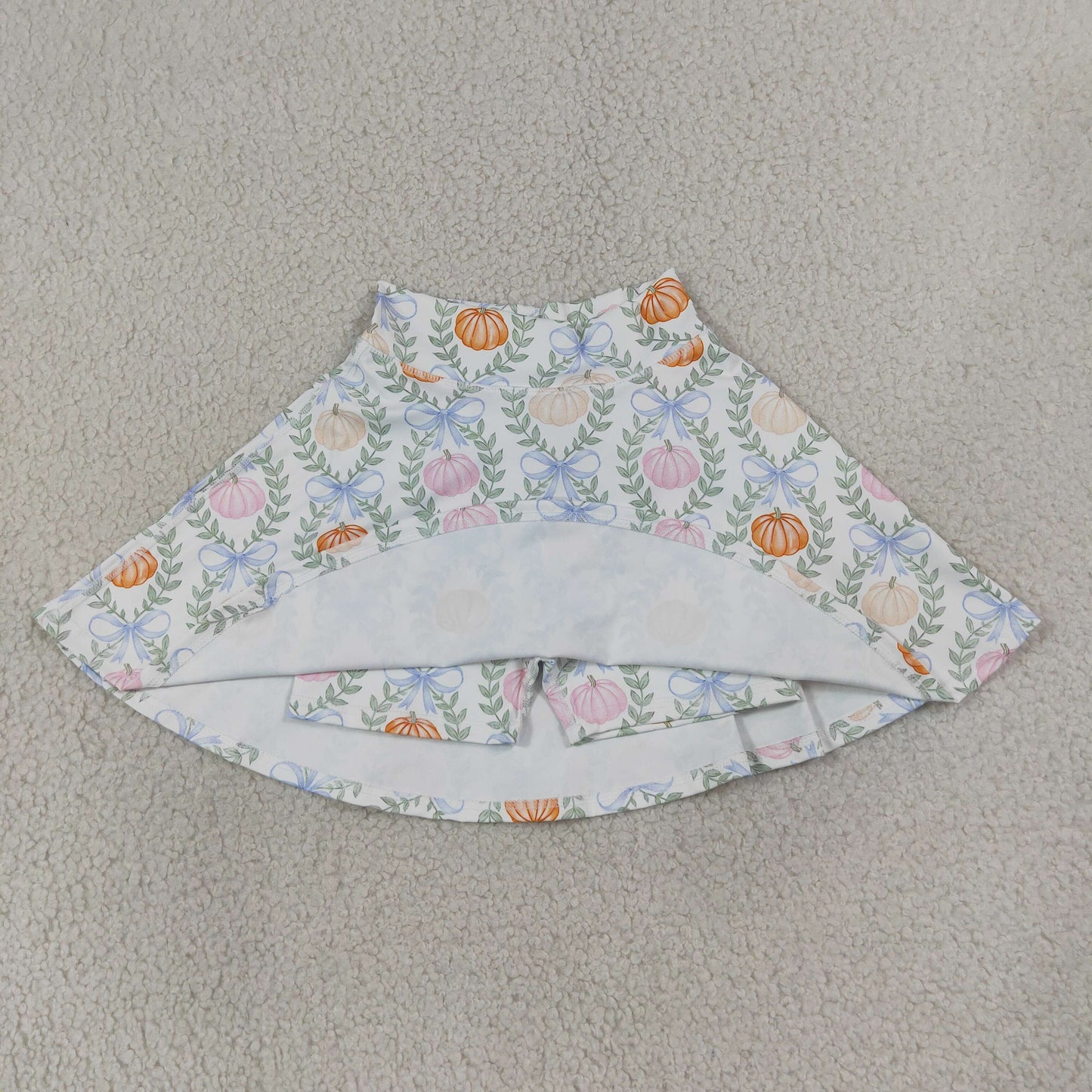 Baby Girls Kids Pumpkins Bows Skirt Shorts Bottoms Yoga Fall Clothes RTS