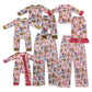 Baby Boy Girl Dogs Christmas Tree Sibling Family Romper Pajamas Set