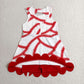 Baby Girls Kids Baseball Red Bows Shorts Knee Length Yoga Active Dress RTS