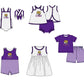 ( Moq 5 ) Baby Boys Kids Sleeveless Tiger Purple Plaid Team Summer Romper