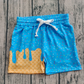 Baby Boy Toddler Ice Cream Summer Blue Bottom Shorts RTS