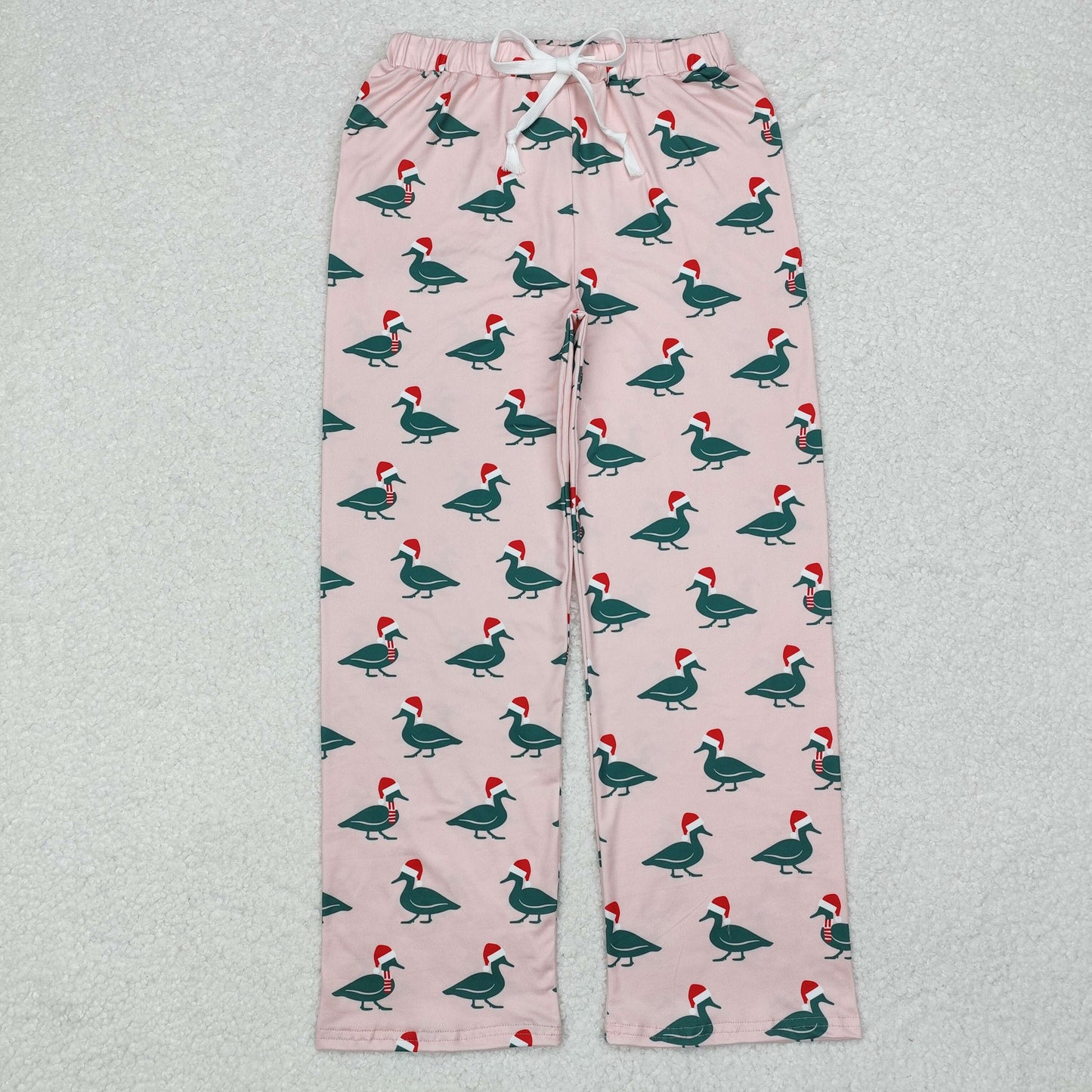 Adult Women Christmas Ducks Pocket Bottom Pants Pajamas