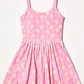 ( Moq 5 ) Preorder Baby Girls Kids Sleeveless Tennis Knee Length Yoga Active Pink Dress