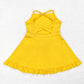 Baby Girl Yellow Yoga Sports With Shorts Dress