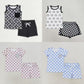 Baby Boy Girl Smile Shirt Shorts Summer Set Sibling Clothes RTS