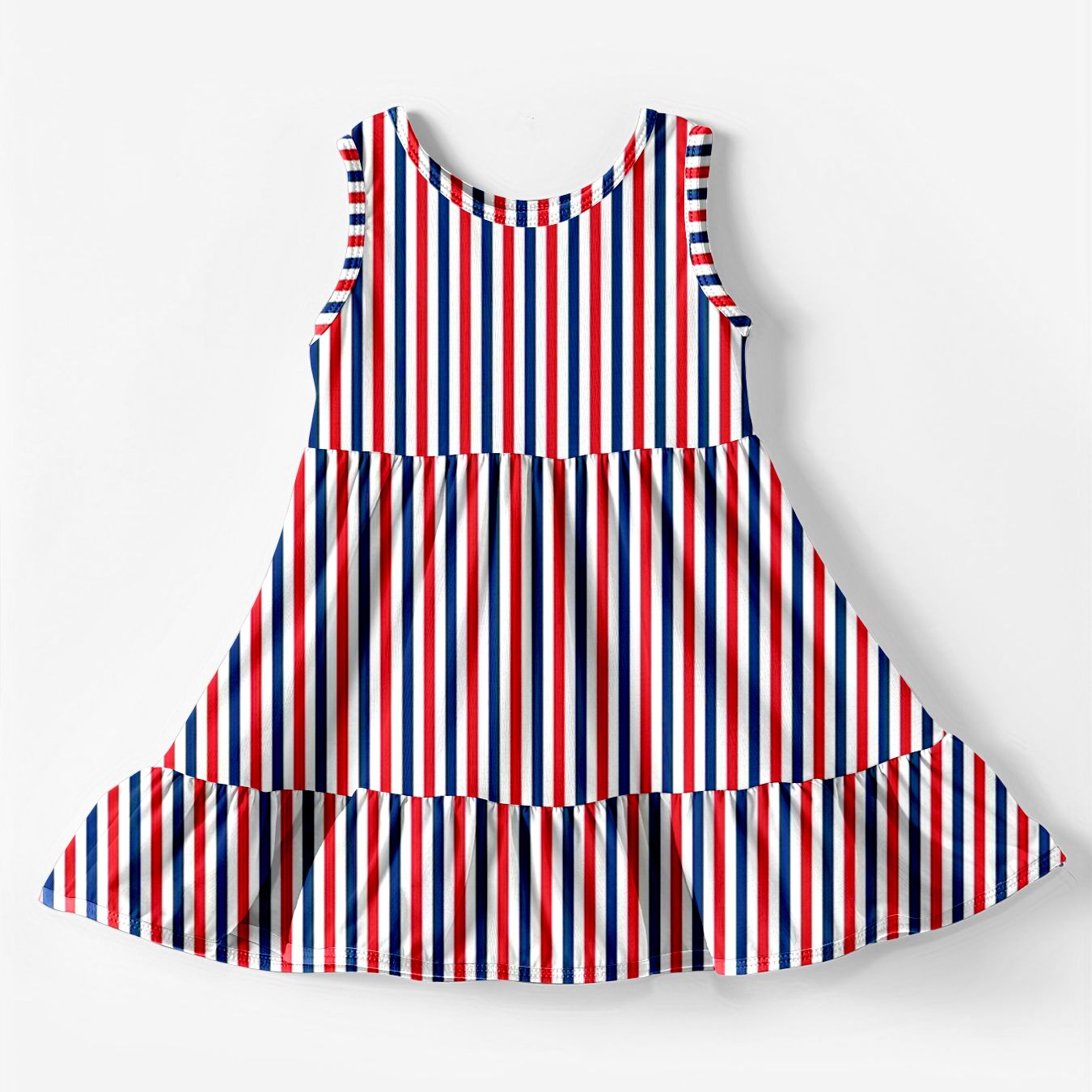 Moq 3 Pre-order GSD0666 Baby Girl July 4th Stripes Dress