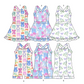( Moq 5 Each Style ) Baby Girl Sleeveless Bows Sibling Jumpsuit Dress Swimsuit 3.24