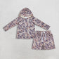 Baby Kids Boys Long Sleeves Southern Camo Print Hoodie Shirt Pockets Shorts Hunting Set RTS