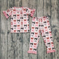 Baby Girl Short Sleeves Western Bows Shirt Pants Pajamas Set RTS