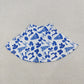Baby Girl Blue Football Bows Cheer Summer Yoga Active Shorts Skirt Skort RTS