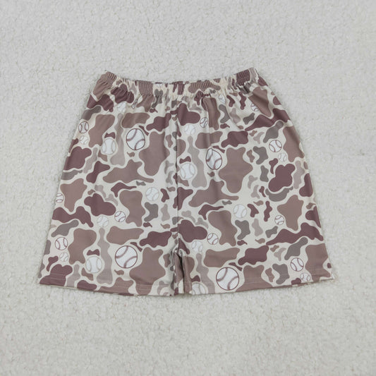 Boys Kids Baseball Camo Summer Pockets Shorts Bottoms RTS