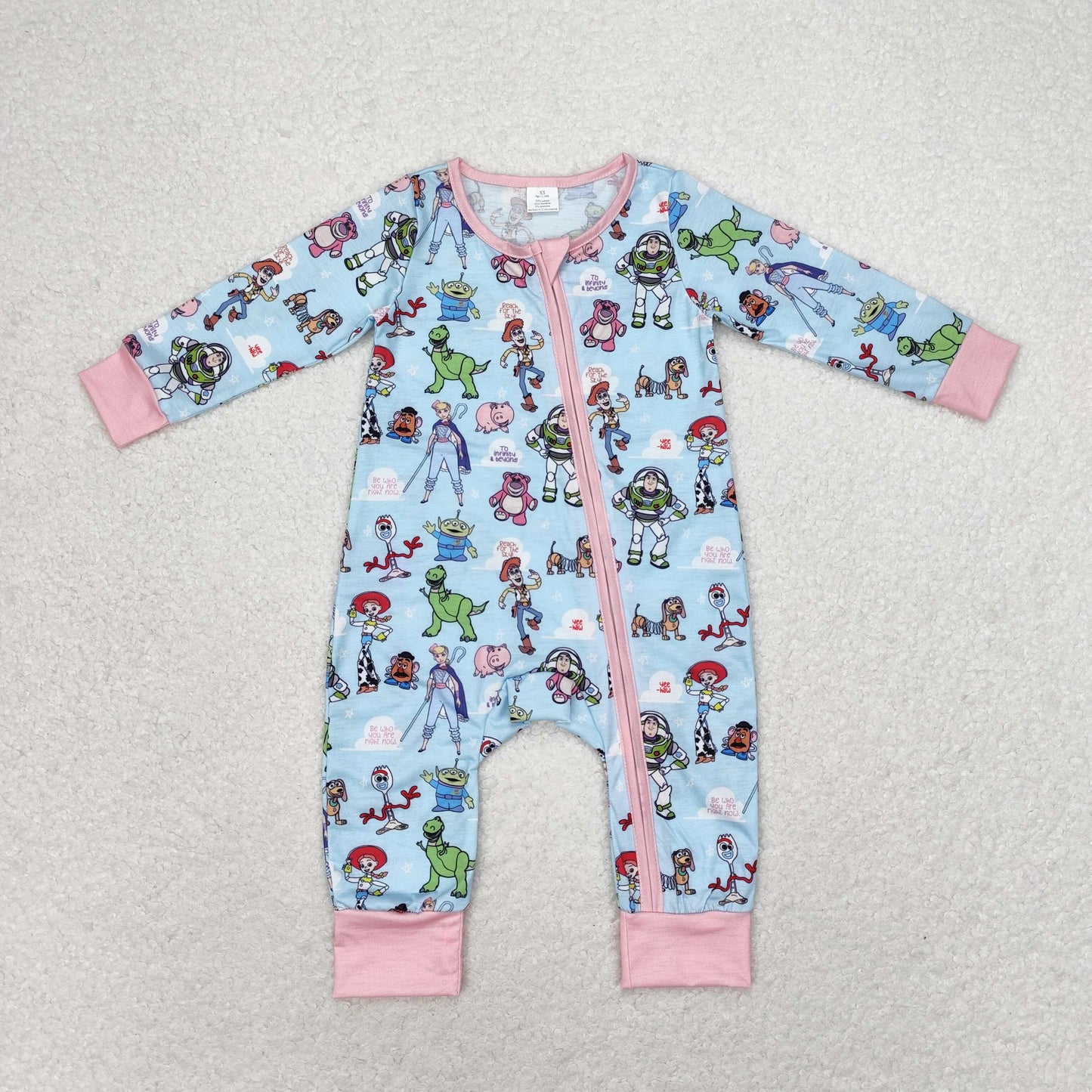 Baby Girl Infant Long Sleeves Toys Zipper Romper