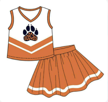 ( Moq 5 ) Customized Baby Girl Toddler Short Sleeves Shorts Shirt Set Romper Orange Plaid Clothes