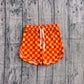 Baby Girls Kids Orange Checkered Shorts Bottoms Summer Clothes RTS