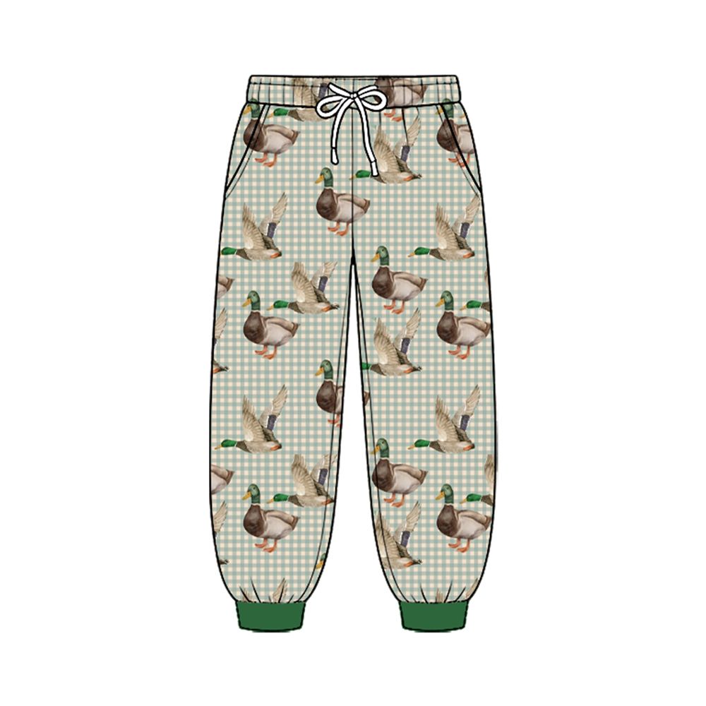 ( Moq 5 ) Baby Boys Kids Pockets Jogger Pants Bottoms Ducks Clothes