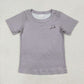 Baby Boy Short Sleeves Dog Grey Tee Shirt Tops RTS