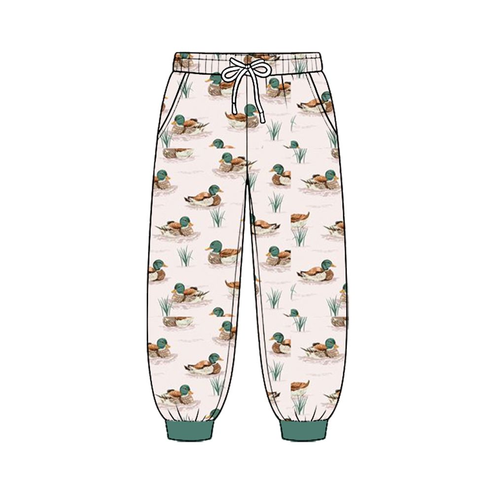 ( Moq 5 ) Baby Boys Kids Pockets Jogger Pants Bottoms Ducks Clothes