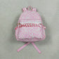 Baby Girls Kids Pink Bows Ruffle Zipper Backpack Bag RTS