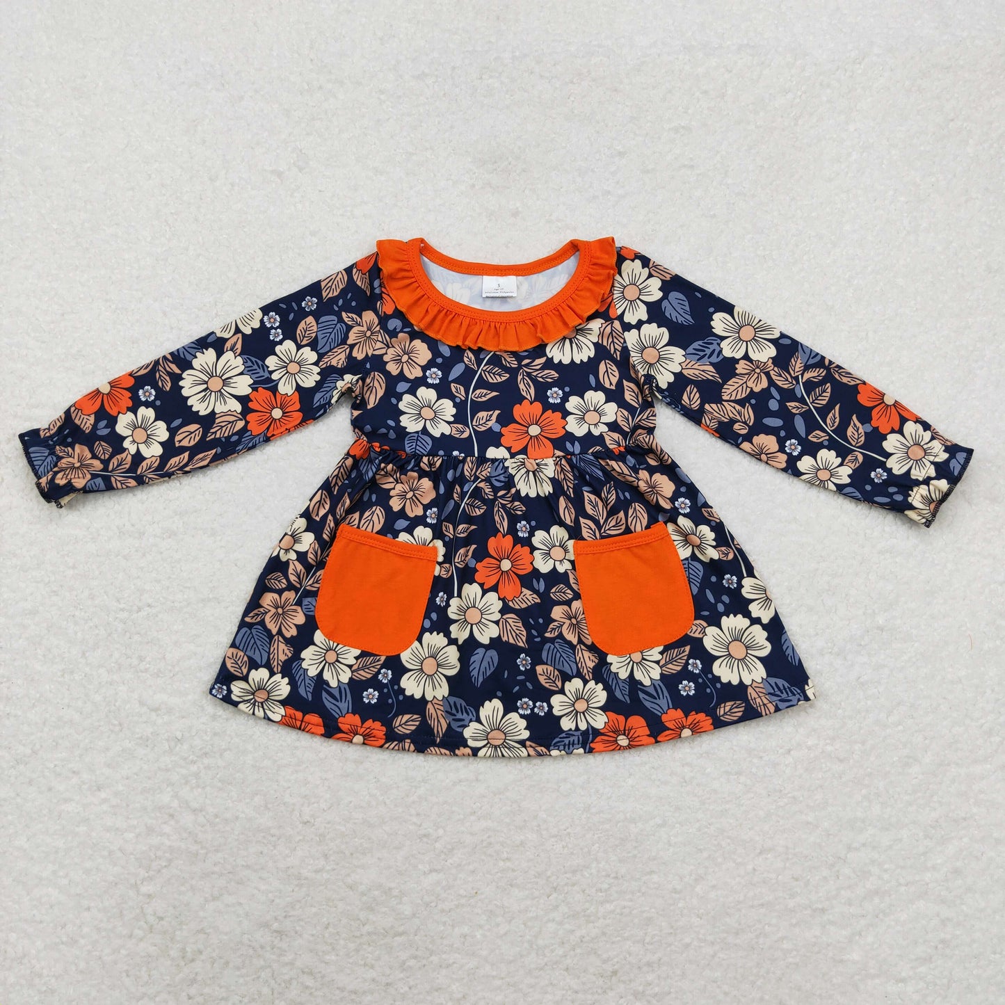 Baby Girl Long Sleeves Fall Floral Tunic Tops