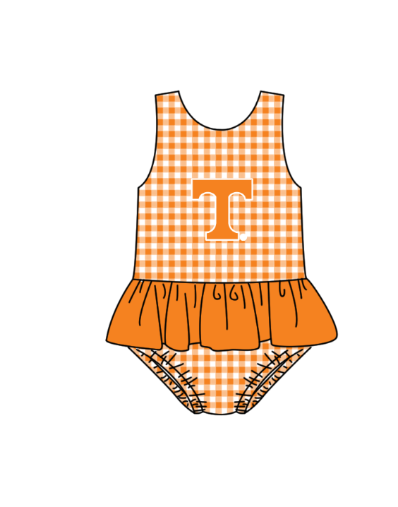 ( Moq 5 Each Style ) Baby Boys Girls Orange Stripes Sibling Team Sets Swimsuits Clothes