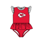 ( Moq 5 Each Style ) Baby Boys Girls Kids Team Sibling Red Jumpsuits Sets Swimsuits Clothes