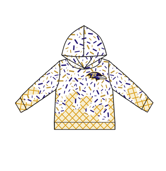 Baby Kids Toddler Kids Toddler Bird Team Hoodie Pullover Shirt ( Moq 5 )