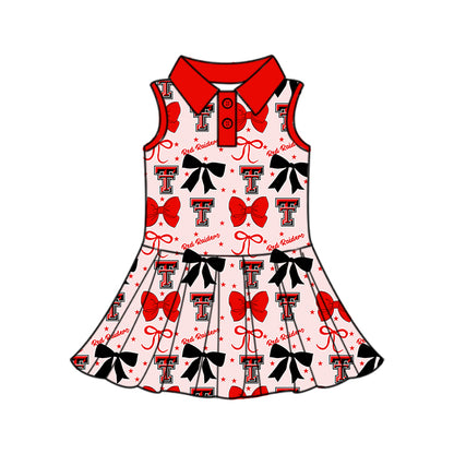 ( Moq 5 each style ) Baby Boy Girl Toddler T Team Bows Sibling Shirt Dress Set