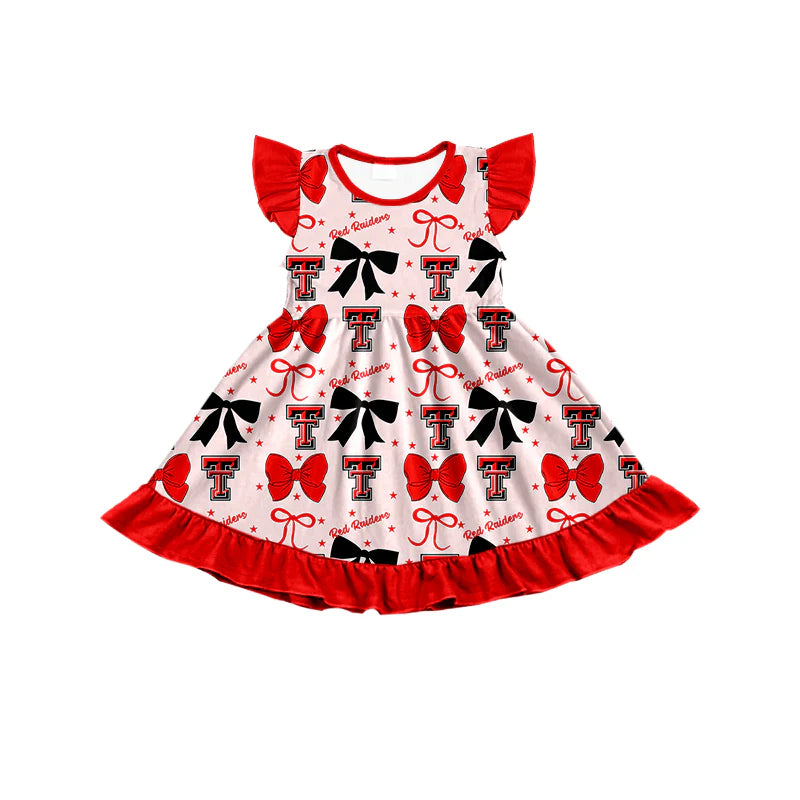 ( Moq 5 each style ) Baby Boy Girl Toddler T Team Bows Sibling Shirt Dress Set 6.23