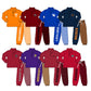 ( Moq 5 Each Style ) Sibling Baby Boys Kids Long Sleeves Zipper Shirts Checked Pants Sibling Team Sets Clothes